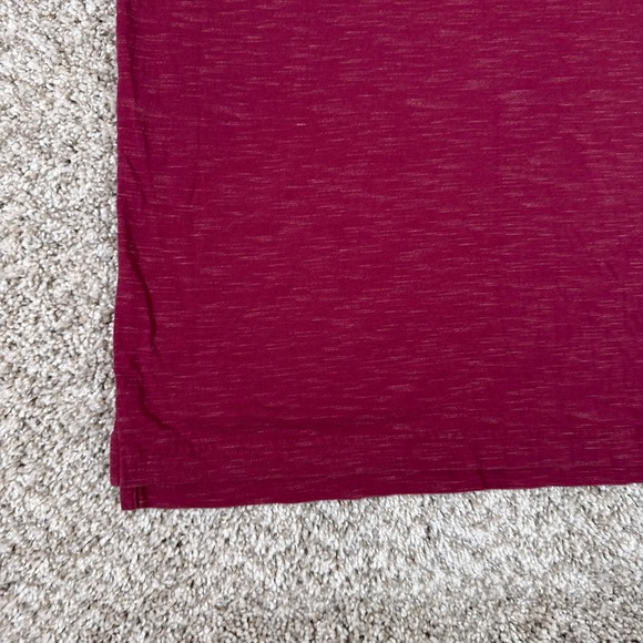 William Murray Polo Shirt Mens XL Red Heather Knit Plaid Trim Short Sleeve Golf - Picture 3 of 11